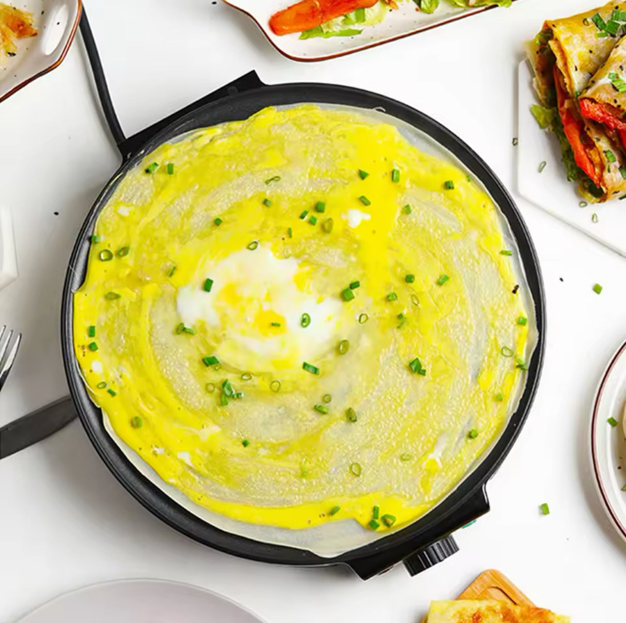 Premium Electric Crepe Maker – Non-Stick Griddle for Perfect Crepes, Pancakes & More