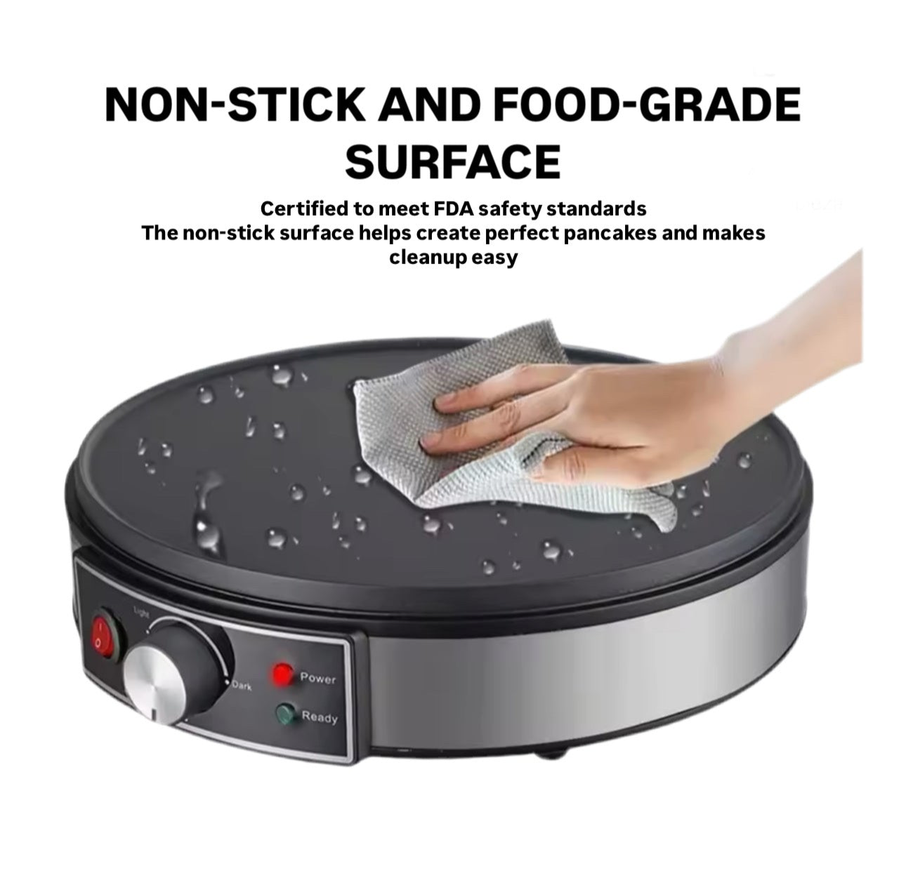 Premium Electric Crepe Maker – Non-Stick Griddle for Perfect Crepes, Pancakes & More